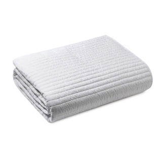 Quilted Lines Bedspread White