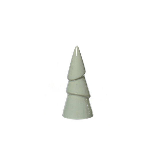 Pale Green 3 Teir Slant Tree Shaped Christmas Decoration