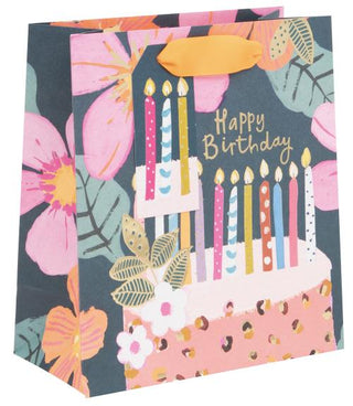 Birthday Candles Medium Gift Bag