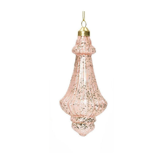 Blush Pink Glitter Aris Bauble