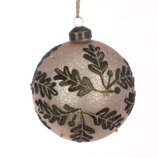 Glass Abby Bauble 8cm