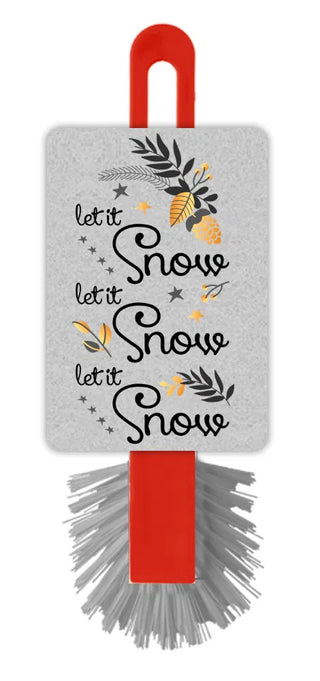 Let It Snow Dish Brush