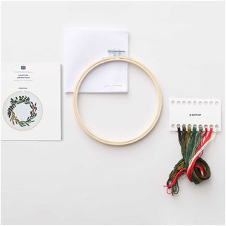 Berry Wreath Embroidery Kit 15cm