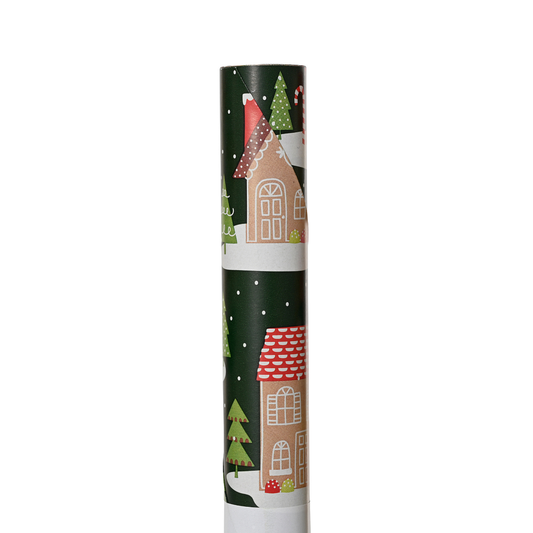 Gingerbread Houses Wrapping Paper 2m