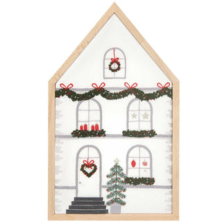 Large Festive House Embroidery Kit