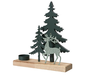 Alpine Stag Candle Holder