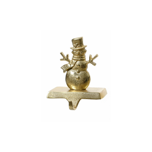 Gold Shimmer Snowman Stocking Hook