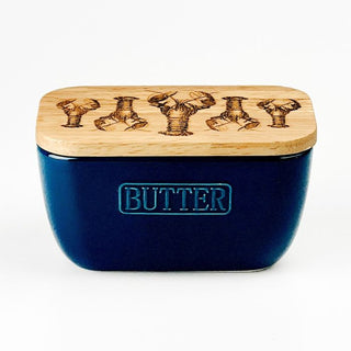 Blue Butter Dish - Lobster Repeat