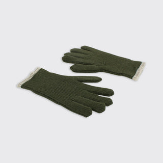 Men's Ribbed Gloves Khaki