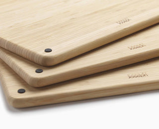 Folio™ Steel Bamboo Chopping Board Set S/Steel Case