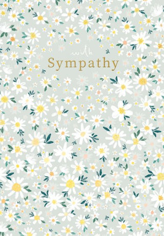 With Sympathy Daisies Card