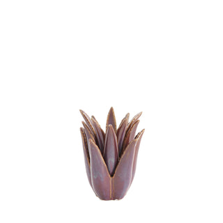 Cactus Dark Purple Candle Holder Lrg