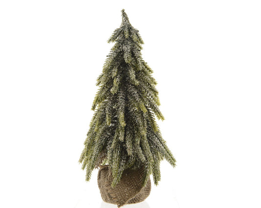 Mini Shimmer Tree with Hessian Base