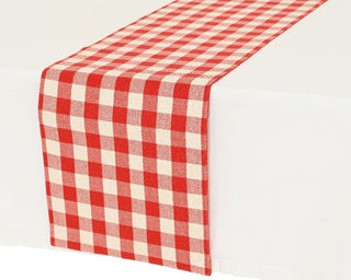 Red Gingham Table Runner 1.5m