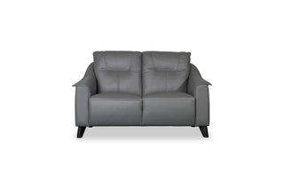 Naples 2 Seater Sofa- Dark Grey Leather