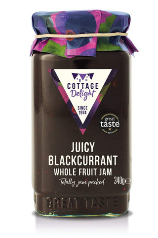 Juicy Blackcurrant Whole Fruit Jam 340g