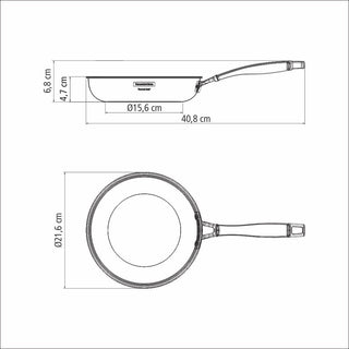 Stainless Steel Frying Pan 20cm 3Ply