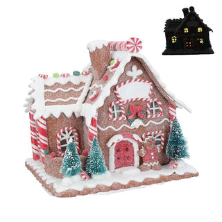 LED Gingerbread Cottage Ornament