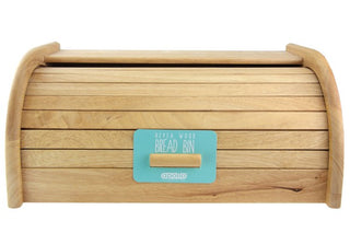 Hevea Wood Roll Top Bread Bin