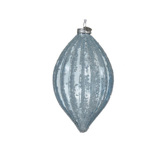 Ice Blue Drop Beaded Bauble