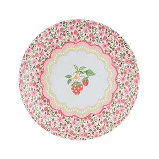 Strawberry Melamine Dinner Plates 4Pk