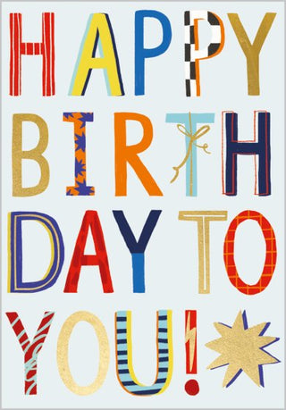 Happy Birthday To You Text Card