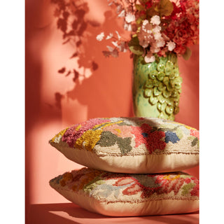 Farlie Floral Cushion Cream