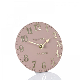 Arabic Mantel Clock Blush Pink 6"