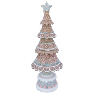 Resin Pastel Iced Gingerbread Tree Ornament