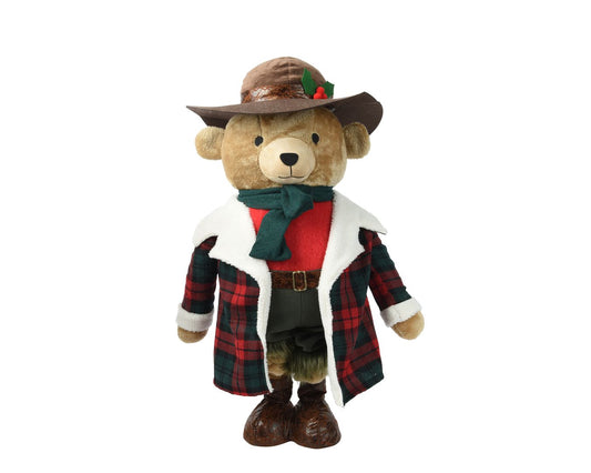 Bear with Extending Legs Christmas Decoration
