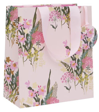 Pretty Pink Floral Medium Gift Bag