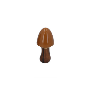 Cone Mushroom Ceramic Ornament Ochre