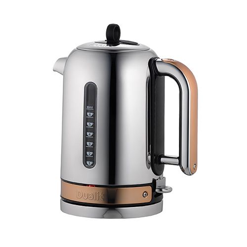 Classic Kettle Polished Stainless Steel and Copper Trim