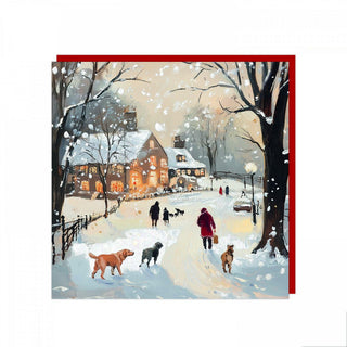 Boxing Day Stroll Christmas Cards 6Pk