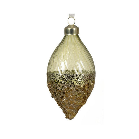 Rosemary Green Star Dip Droplet Bauble