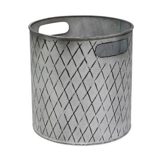 Indoor Christmas Tree Bucket Zinc - 23cm