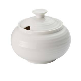 Covered Sugar Bowl White