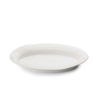 Medium Oval Plate White