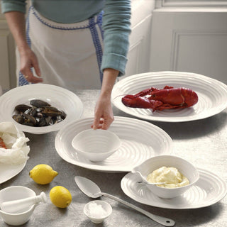 Medium Oval Plate White