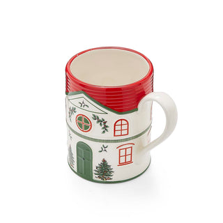 Christmas Tree Village Red Mug