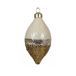 Wool White Star Dip Droplet Bauble