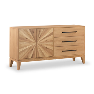 Viento Oak Large 2 Door 3 Drawer Sideboard