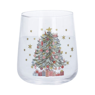 Nostalgia Tree Short Glass Tumbler Set of 2