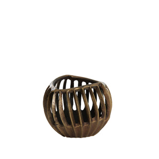 Chalco Tealight Antique Bronze Sml
