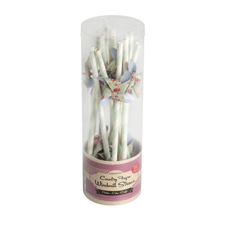 Country Fayre Rotating Paper Windmill Straws Set of 12