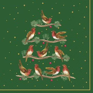 Let's Sing Together Green Lunch Napkins