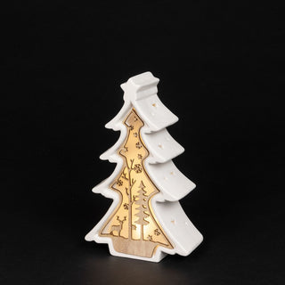 Ceramic Tree Led Ornament Small