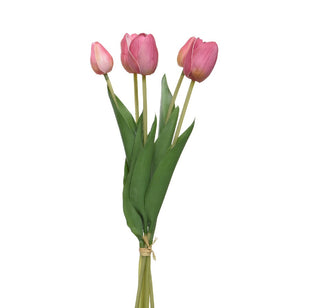 Faux Tulip Bunch - Pink