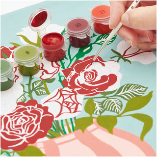 Paint by numbers set, Red Roses