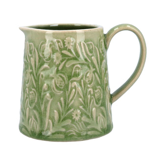 Country Flowers Green Mini Jug